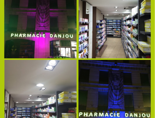 Eclairage intérieur extérieur pharmacie Caen