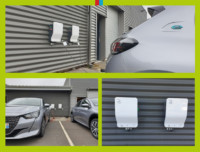 Installation borne de recharge pour véhicule électrique sur Caen