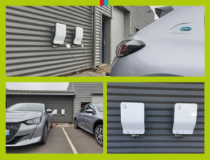 Installation borne de recharge pour véhicule électrique sur Caen